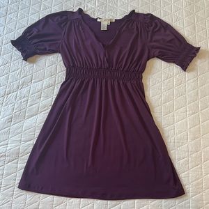 Studio M Plum Purple Mini Dress Sz: XS